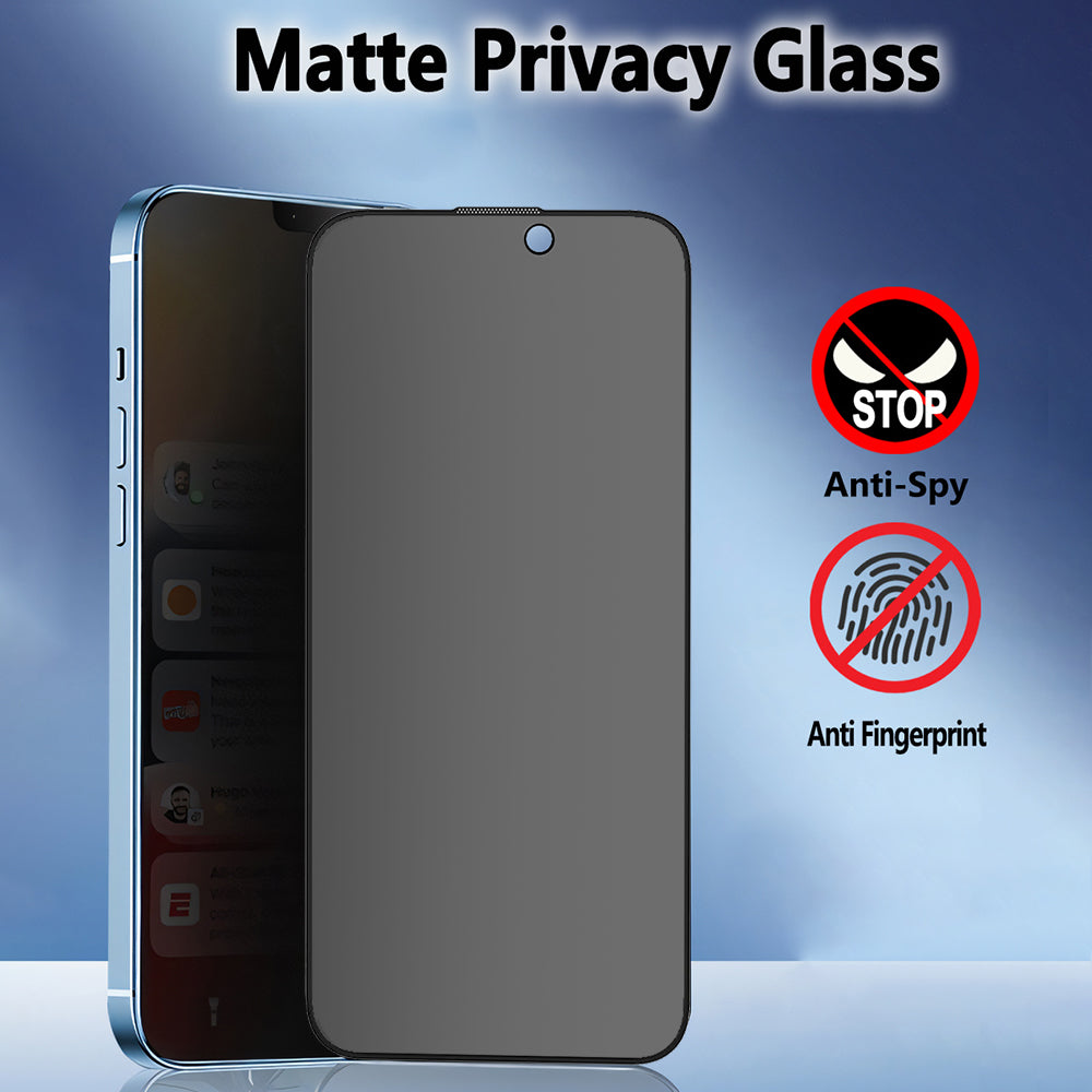 Προστατευτική μεμβράνη οθόνης Matte Privacy Blueo Anti-Peep για Apple iPhone 14 Plus / 13 Pro Max, Ασφαλισμένο γυαλί, Πλήρης κόλλα