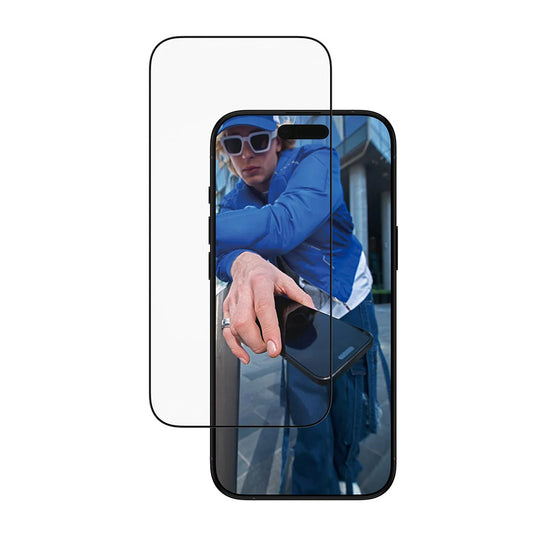 Προστατευτική Μεμβράνη Οθόνης PanzerGlass Ultra-Wide Fit EasyAligner για Apple iPhone 17 Air, Ενισχυμένο Γυαλί, Full Glue, Μαύρη