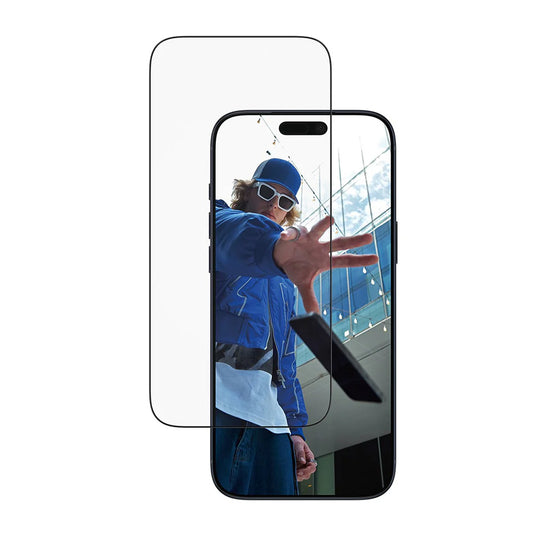 Προστατευτική Μεμβράνη Οθόνης PanzerGlass Ultra-Wide Fit EasyAligner για Apple iPhone 17 Pro Max, Ενισχυμένο Γυαλί, Full Glue, Μαύρη