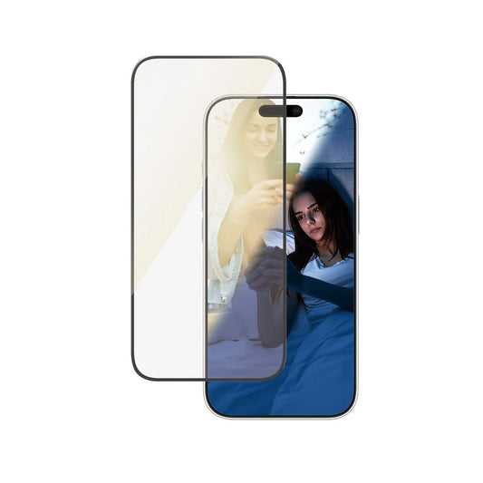Προστατευτική Μεμβράνη Οθόνης PanzerGlass Ultra-Wide Fit EyeCare για Apple iPhone 16 Pro, Ενισχυμένο Γυαλί, Full Glue, Μαύρη
