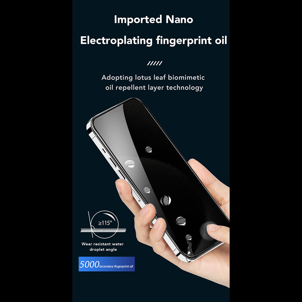 Προστατευτική μεμβράνη οθόνης Privacy Anank 1X Reinforced 360 για Apple iPhone 14 Pro, Ασφαλισμένο γυαλί, Πλήρης κόλλα, 2.5D