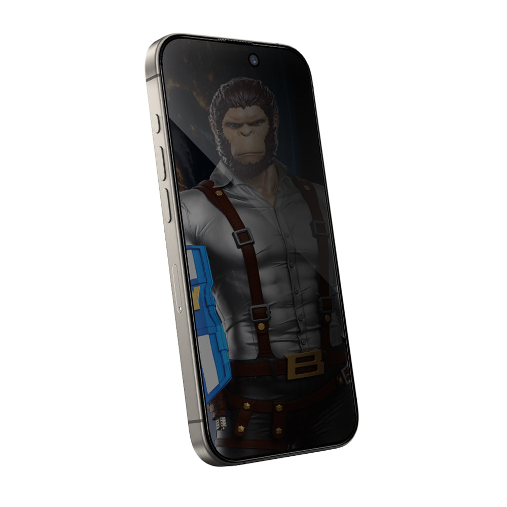 Προστατευτική μεμβράνη οθόνης Privacy Blueo Anti-Peep για Apple iPhone 16 / 15, Ασφαλισμένο γυαλί, Πλήρης κόλλα