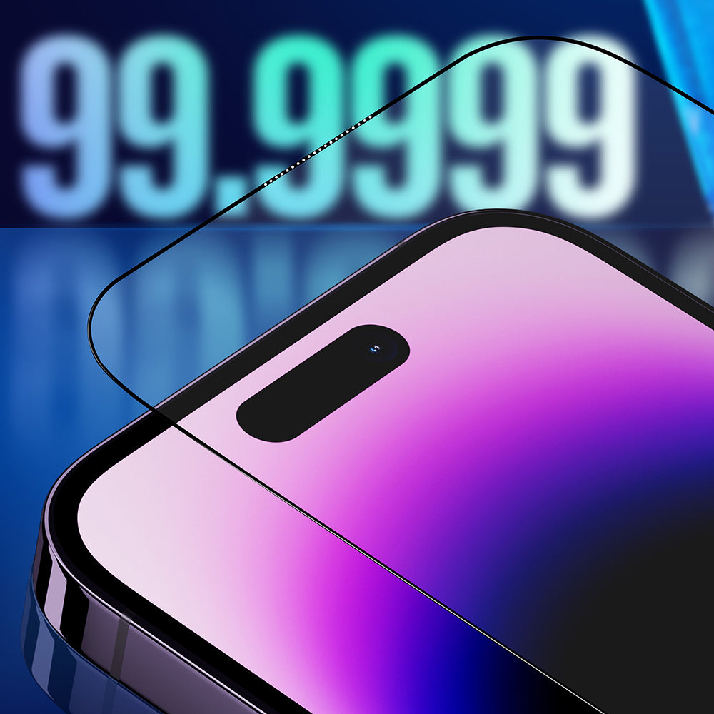 Προστατευτική Μεμβράνη Οθόνης Privacy Blueo Sapphire Applicator Pro για Apple iPhone 17 Pro Max / 16 Pro Max, Ενισχυμένο Γυαλί, Full Glue