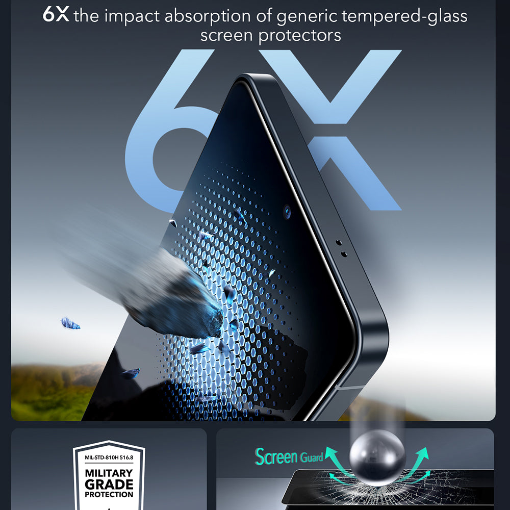 Προστατευτική Μεμβράνη Οθόνης Privacy ESR Armorite για Samsung Galaxy S26 Ultra S948, Ενισχυμένο Γυαλί, Full Glue