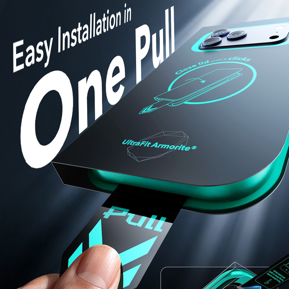 Προστατευτική μεμβράνη οθόνης Privacy ESR Armorite UltraFit για Apple iPhone 18 Pro Max, Ασφαλισμένο γυαλί, Πλήρης κόλλα, Σετ 2 τεμαχίων