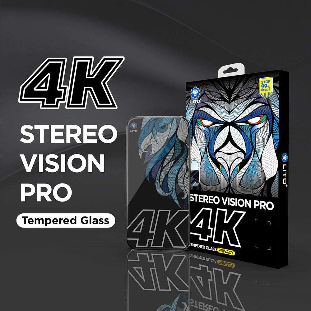 Προστατευτική Μεμβράνη Οθόνης Privacy Lito D+ Max 4K για Apple iPhone 17 Air, Ενισχυμένο Γυαλί, Full Glue