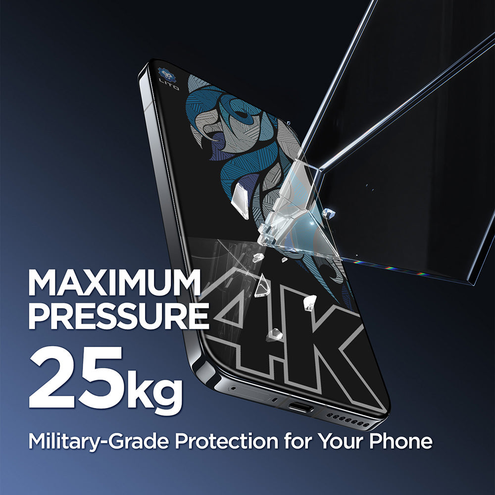 Προστατευτική Μεμβράνη Οθόνης Privacy Lito D+ Max 4K για Apple iPhone 17 Air, Ενισχυμένο Γυαλί, Full Glue