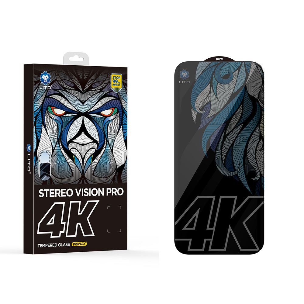 Προστατευτική Μεμβράνη Οθόνης Privacy Lito D+ Max 4K για Apple iPhone 17 Air, Ενισχυμένο Γυαλί, Full Glue