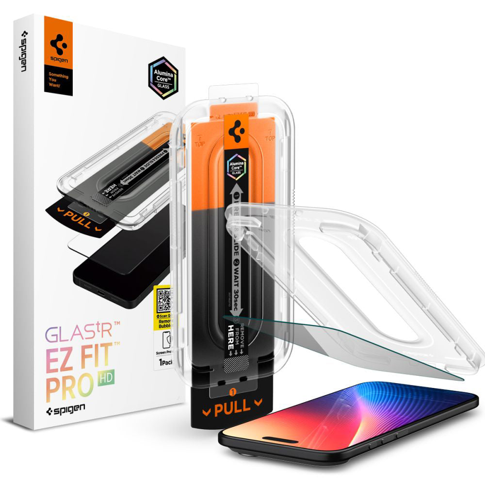 Προστατευτική Μεμβράνη Οθόνης Privacy Spigen GlastR EZ FIT Pro για Apple iPhone 17 Air, Ενισχυμένο Γυαλί, Full Glue AGL09871