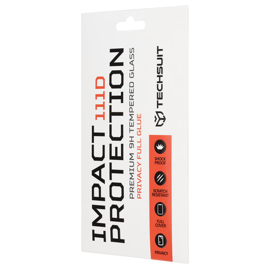 Προστατευτική Μεμβράνη Οθόνης Privacy Techsuit για Samsung Galaxy A37 5G, Ενισχυμένο Γυαλί, Full Glue, 111D