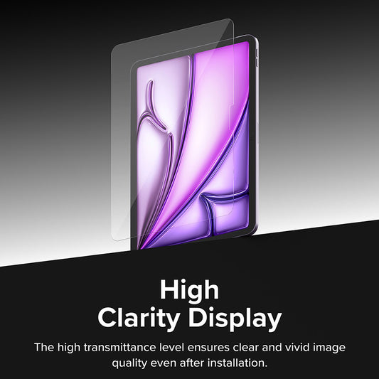 Προστατευτική μεμβράνη οθόνης Ringke Easy Slide για Apple iPad Air 11 (2026) / Air 11 (2025), Ασφαλισμένο γυαλί, Πλήρης κόλλα