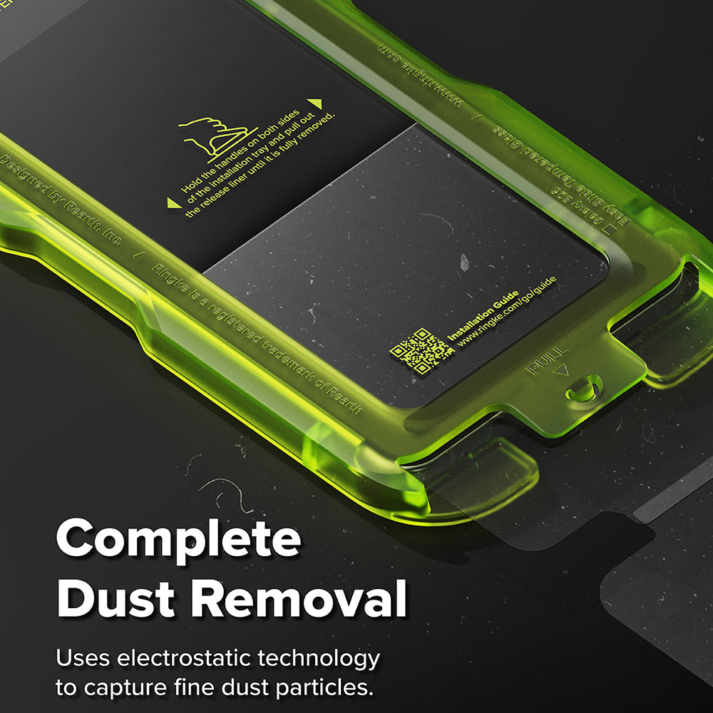 Προστατευτική Μεμβράνη Οθόνης Ringke Easy Slide για Samsung Galaxy S26, Ενισχυμένο Γυαλί, Πλήρης Κόλληση, Σετ 2 τεμαχίων, Μαύρη