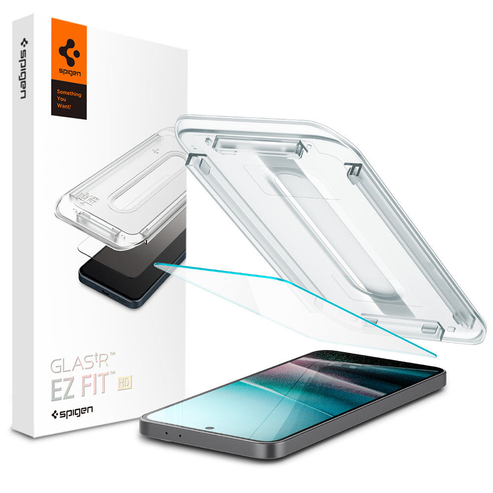 Προστατευτική μεμβράνη οθόνης Spigen GlastR EZ FIT HD για Samsung Galaxy A37 5G / A36 A366, Ασφαλισμένο γυαλί, Full Glue AGL11365