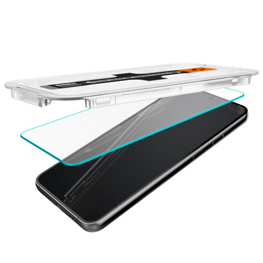 Προστατευτική Μεμβράνη Οθόνης Spigen GlastR EZ FIT για Samsung Galaxy S23 S911, Ενισχυμένο Γυαλί, Πλήρης Κόλληση, Σετ 2 τεμαχίων AGL05958