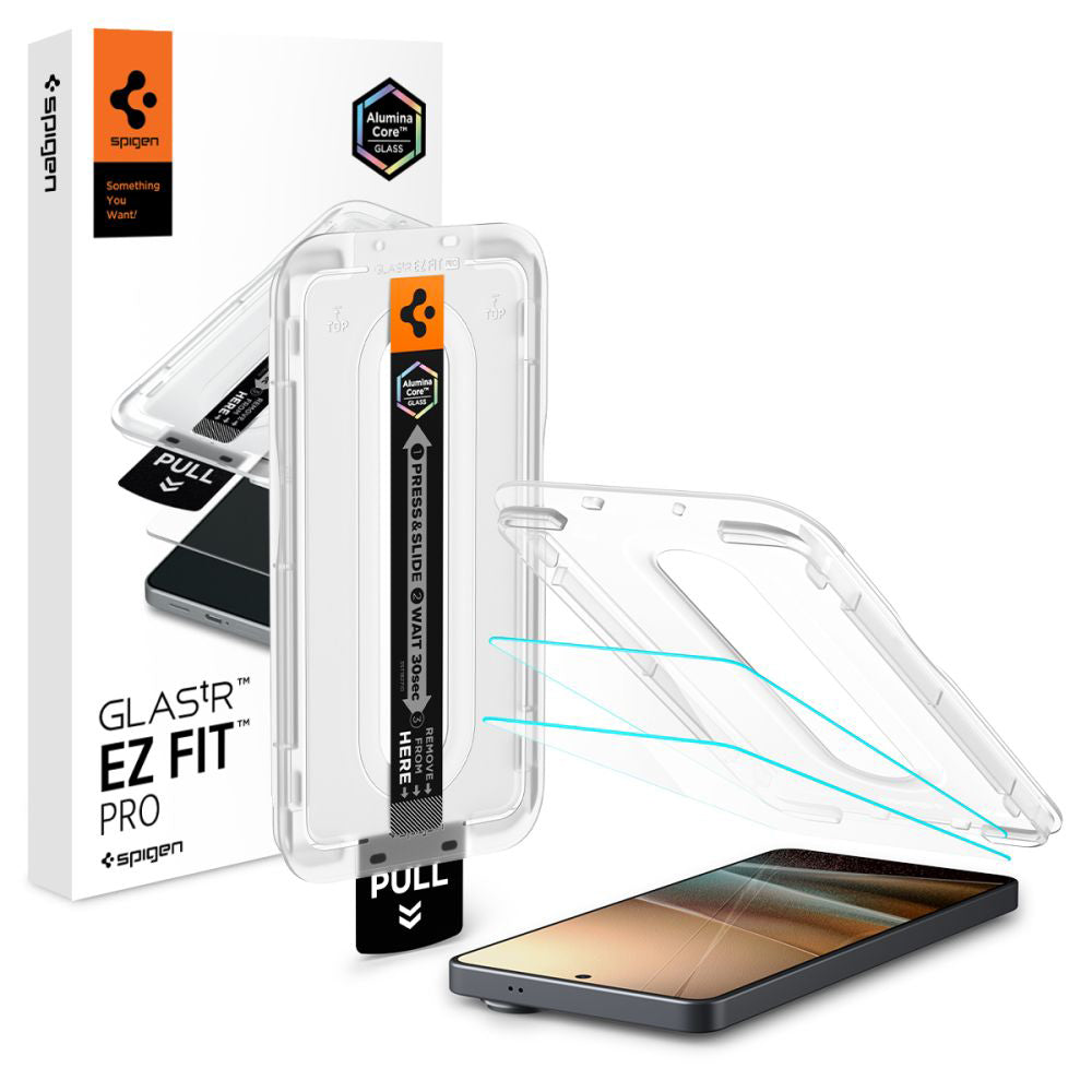 Προστατευτική Μεμβράνη Οθόνης Spigen GlastR EZ FIT Pro HD Anti-Reflection για Samsung Galaxy S26 Ultra S948, Ενισχυμένο Γυαλί, Πλήρης Κόλληση, Σετ 2 τεμαχίων