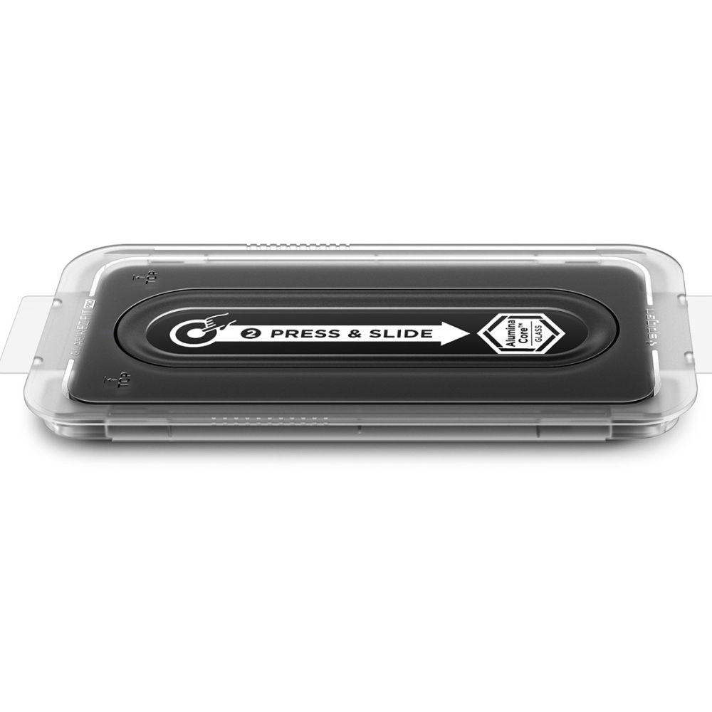 Προστατευτική Μεμβράνη Οθόνης Spigen GlastR EZ FIT Pro HD για Samsung Galaxy S25 FE, Ενισχυμένο Γυαλί, Full Glue AGL10203
