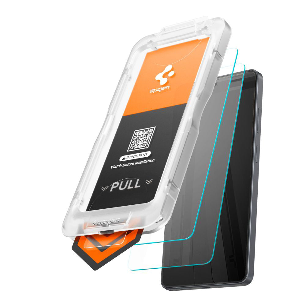 Προστατευτική Μεμβράνη Οθόνης Spigen GlastR EZ FIT Pro HD για Samsung Galaxy S26 Plus S947, Ενισχυμένο Γυαλί, Πλήρης Κόλληση, Σετ 2 τεμαχίων AGL11084