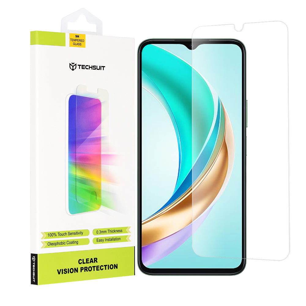 Προστατευτική Μεμβράνη Οθόνης Techsuit Clear Vision για Honor X6b, Ενισχυμένο Γυαλί, Πλήρης Κόλληση