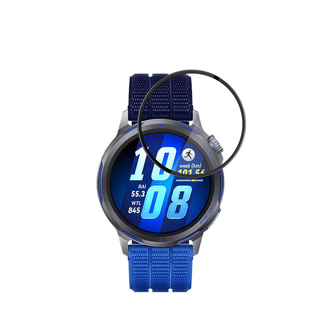 Προστατευτική Μεμβράνη Οθόνης Techsuit Nano Flex για Huawei Watch GT Runner 2, Πλαστική, Σετ 2 τεμαχίων, Μαύρη