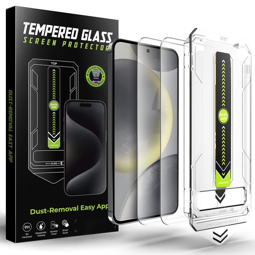 Προστατευτική μεμβράνη οθόνης Techsuit TitanGlass CrystalHD για Samsung Galaxy S25+ S936 / S24+ S926, Ασφαλισμένο γυαλί, Πλήρης κόλλα, Σετ 2 τεμαχίων