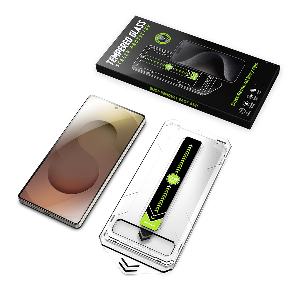 Προστατευτική μεμβράνη οθόνης Techsuit TitanGlass CrystalHD για Samsung Galaxy S25 S931 / S24 S921, Ασφαλισμένο γυαλί, Πλήρης κόλλα, Σετ 2 τεμαχίων