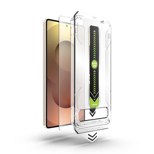 Προστατευτική μεμβράνη οθόνης Techsuit TitanGlass CrystalHD για Samsung Galaxy A56 A566 / S24 FE S721, Ασφαλισμένο γυαλί, Πλήρης κόλλα