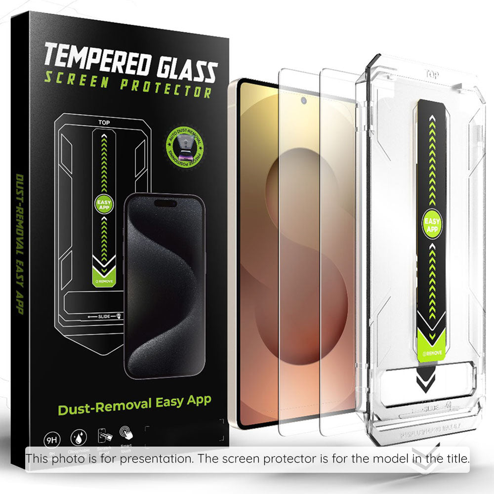 Προστατευτική Μεμβράνη Οθόνης Techsuit TitanGlass CrystalHD για Samsung Galaxy S25 FE, Ενισχυμένο Γυαλί, Full Glue, Σετ 2 τεμαχίων
