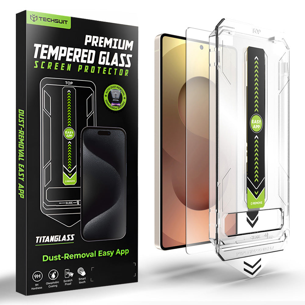 Προστατευτική Μεμβράνη Οθόνης Techsuit TitanGlass CrystalHD για Samsung Galaxy S26 Ultra S948, Ενισχυμένο Γυαλί, Full Glue