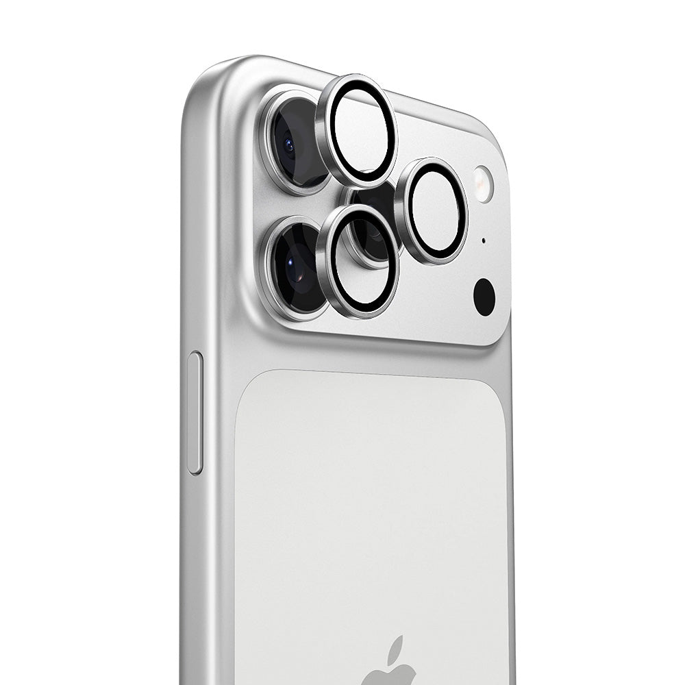 Προστατευτική μεμβράνη κάμερας πίσω Torras Lensguard για Apple iPhone 17 Pro Max / 17 Pro, Ασφαλισμένο γυαλί, Ασημί
