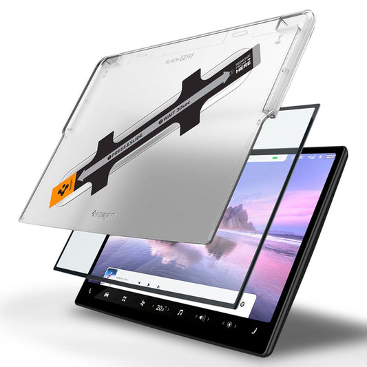 Προστατευτική Μεμβράνη Spigen GlastR EZ FIT για Πλοήγηση Tesla X / S (2022 - 2021), Ενισχυμένο Γυαλί, Μαύρο AGL04688