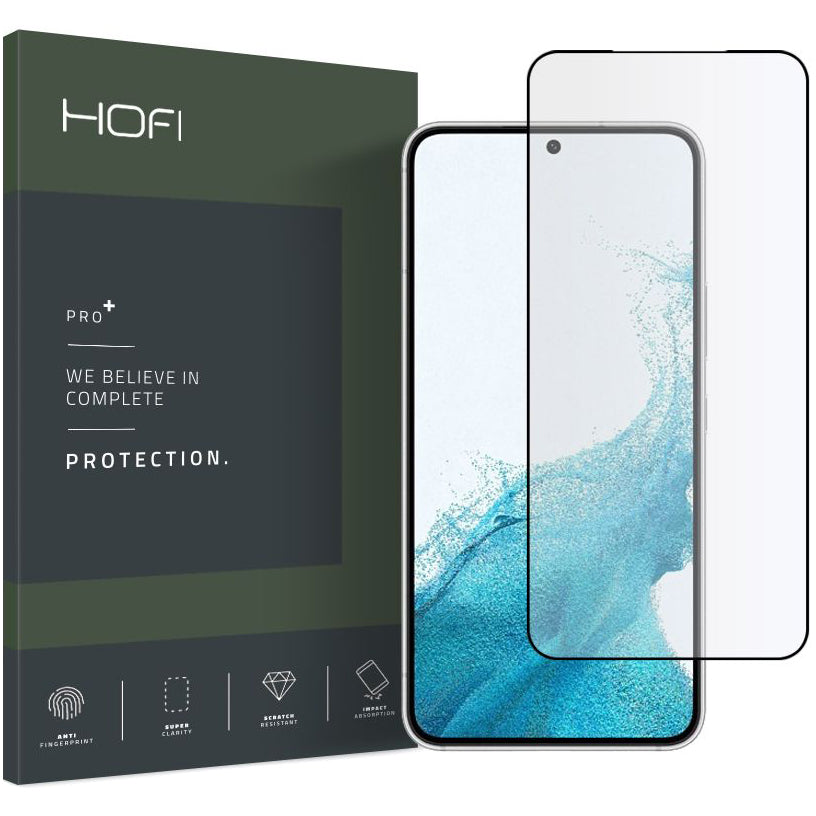 Προστατευτική Μεμβράνη Οθόνης HOFI για Samsung Galaxy S22 5G S901, Ενισχυμένο Γυαλί, Πλήρης Κόλληση, Μαύρη HOFI187BLK