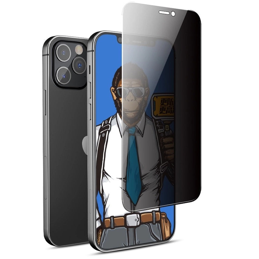 Προστατευτική Μεμβράνη Οθόνης Privacy Blueo για Apple iPhone 17e / 16e / 14 / 13 Pro, Ενισχυμένο Γυαλί, Πλήρης Κόλληση, 5D