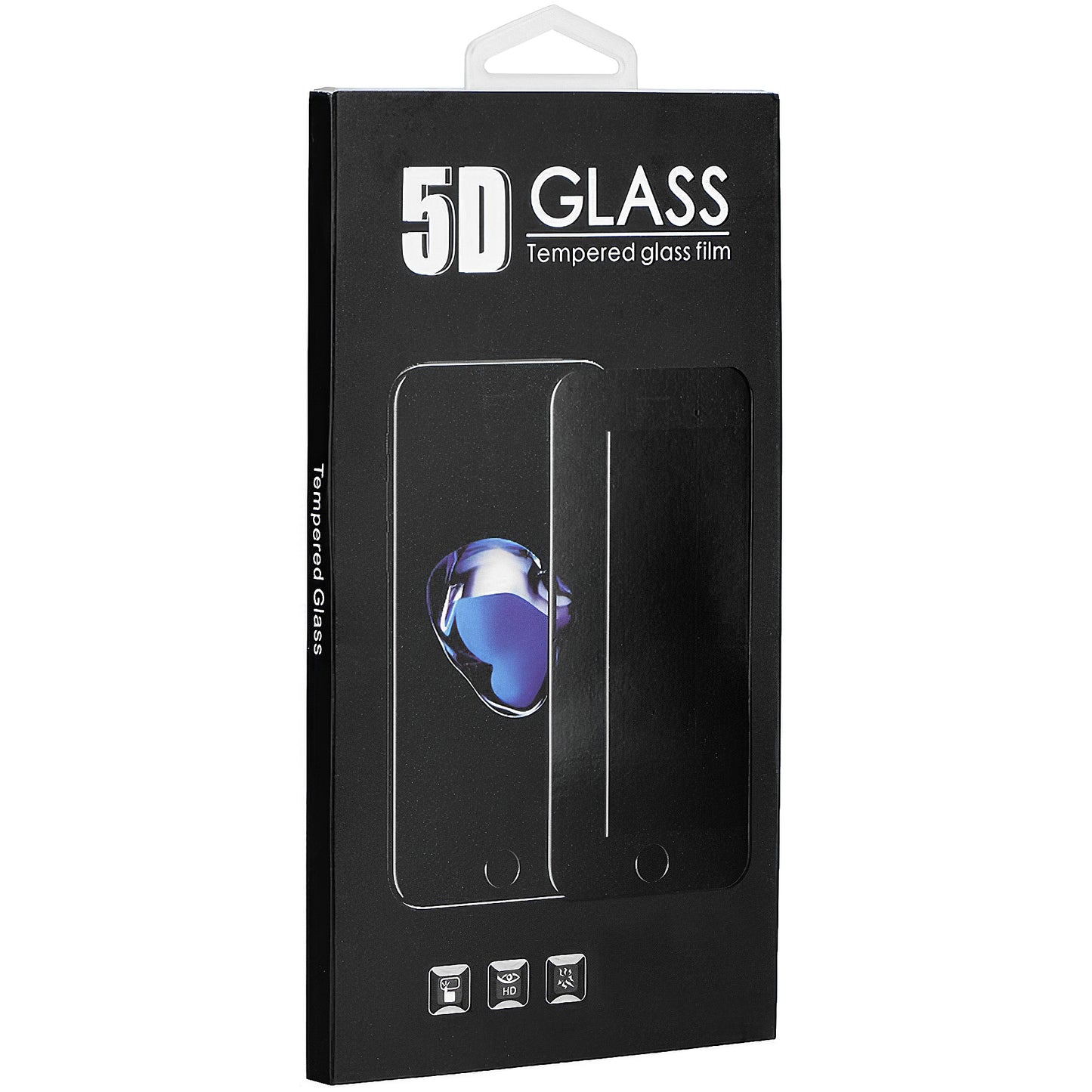 Προστατευτική μεμβράνη οθόνης OEM για Apple iPhone 11 Pro / XS / X, Ασφαλισμένο γυαλί, Πλήρης κόλλα, 5D, Μαύρο