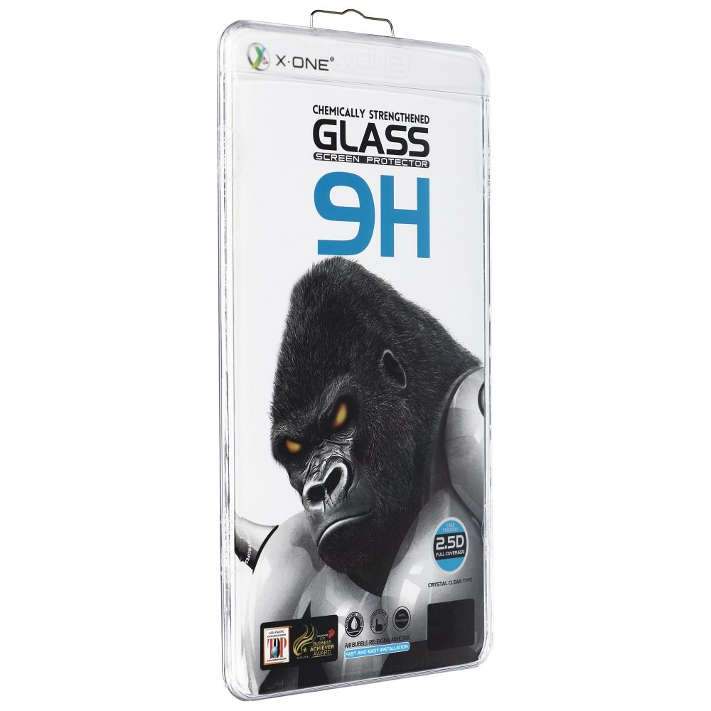 Προστατευτική μεμβράνη οθόνης X-One για Samsung Galaxy S23 Ultra S918, Ενισχυμένο γυαλί, Πλήρης κόλλα, 3D, Φιλική με θήκες, Μαύρη