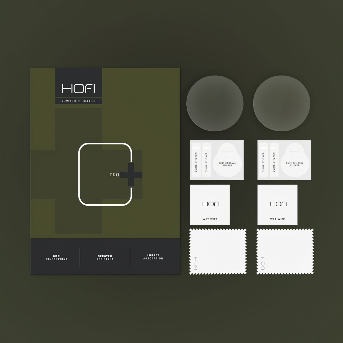 Προστατευτική Μεμβράνη HOFI Glass PRO+ για Samsung Galaxy Watch7 / Watch6 / Watch5 / Watch4 40mm Series, Σετ 2 τεμαχίων, Ενισχυμένο Γυαλί