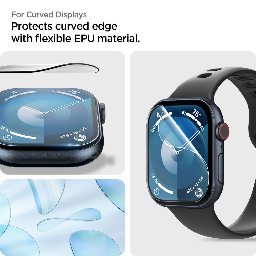 Spigen Elite Shield EZ FIT για Apple Watch 46mm Series, σετ 2 τεμαχίων, πλαστικό AFL08579