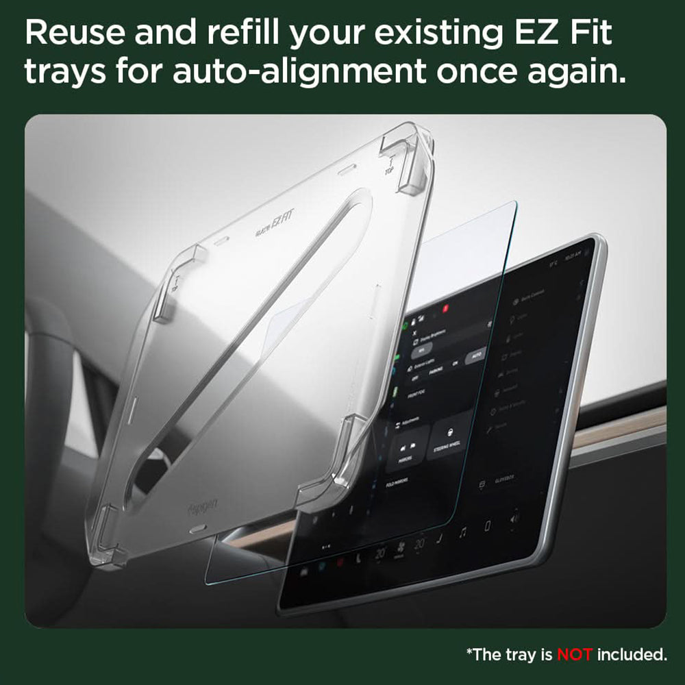Προστατευτική Μεμβράνη Spigen GlastR EZ FIT Anti-Glare για Tesla 3 (2021 - 2023), Ασφαλισμένο Γυαλί AGL04338