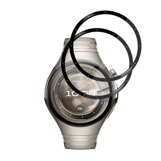 Προστατευτική Μεμβράνη Techsuit Nano Flex για Huawei Watch 5 46mm, Σετ 2 τεμαχίων, Πλαστική, Μαύρη