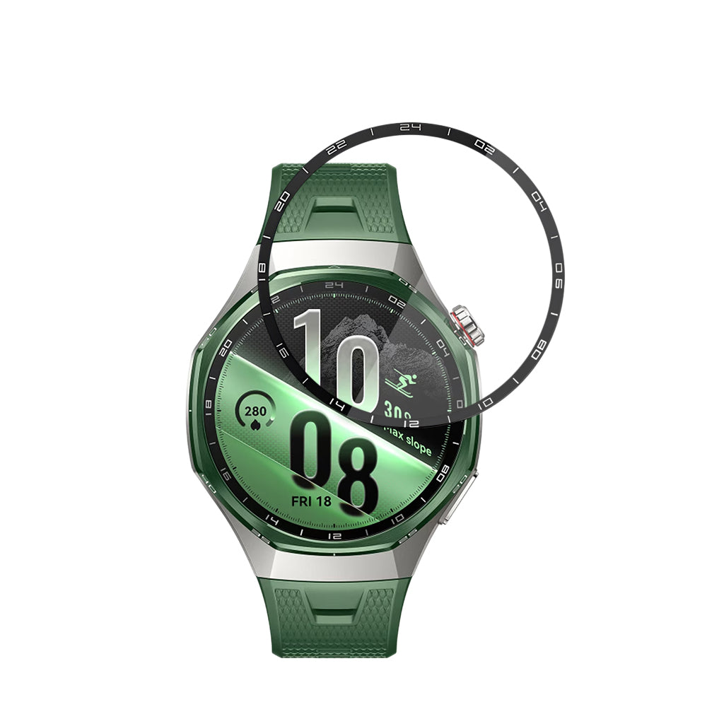 Προστατευτική μεμβράνη Techsuit Nano Flex για Huawei Watch GT 7 Pro, πλαστική, σετ 2 τεμαχίων, μαύρη