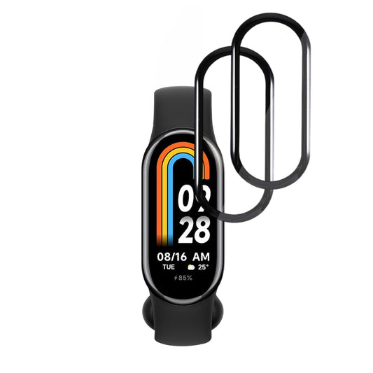 Προστατευτική Μεμβράνη Techsuit Nano Flex για Xiaomi Smart Band 8, Σετ 2 τεμαχίων, Πλαστική, Μαύρη