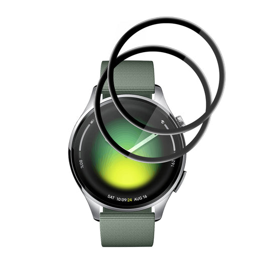 Προστατευτική Μεμβράνη Techsuit Nano Flex για Xiaomi Watch 5, Σετ 2 τεμαχίων, Πλαστική, Μαύρη