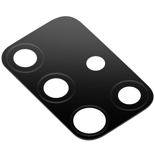 Γυαλί πίσω κάμερας Samsung Galaxy A71 A715, μαύρο, πακέτο σέρβις GH64-07655A