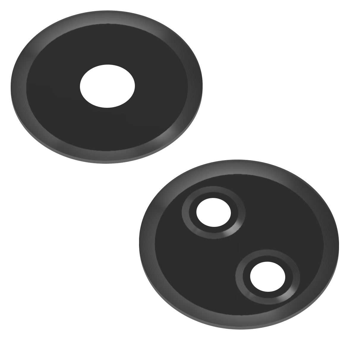 Γυαλί Κάμερας Πίσω Xiaomi Redmi 13C, Wide + Macro, Μαύρο