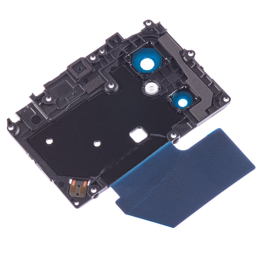 Rear Camera Glass Xiaomi Redmi 12C, Wide+Depth + Blitz, with Frame, Black