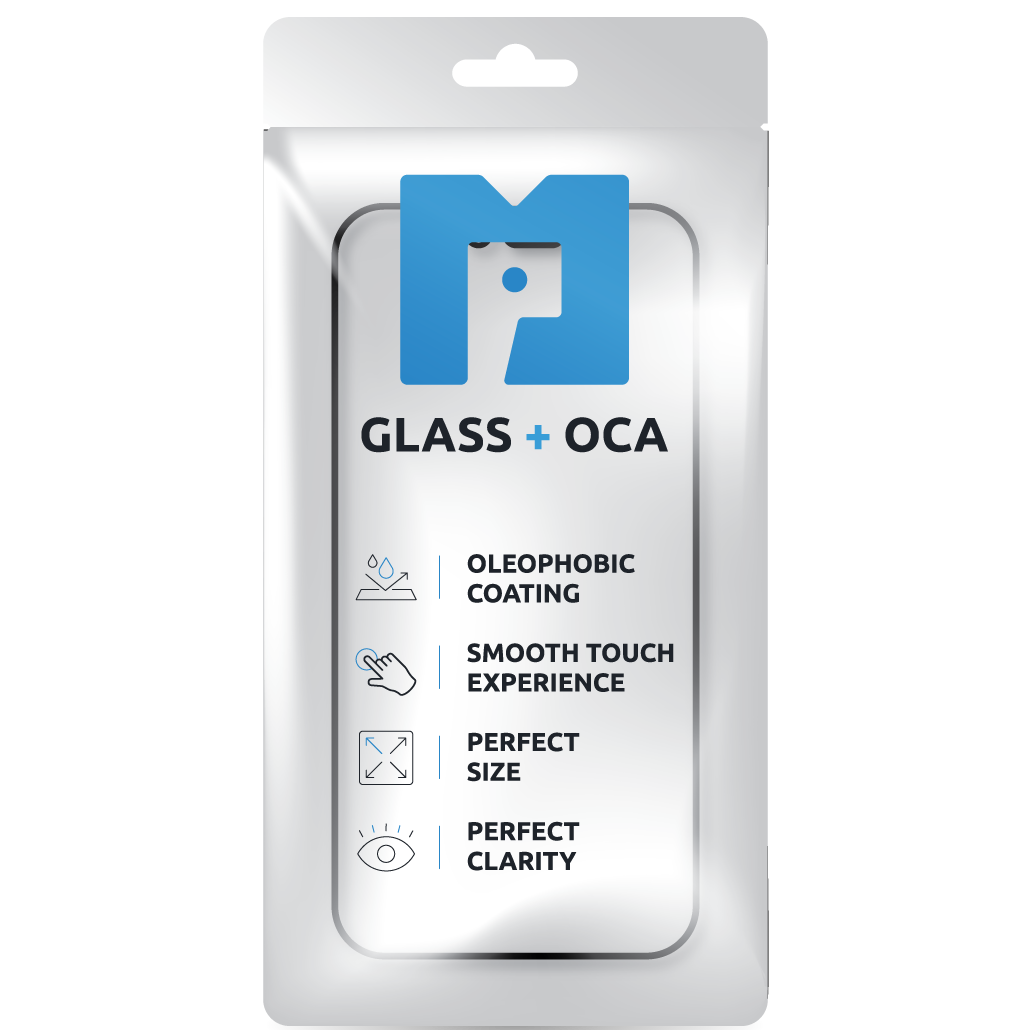 Γυαλί Οθόνης + OCA MP συμβατό με Apple iPhone 15, Μαύρο