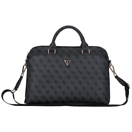 Τσάντα Guess 4G Triangle Logo για Laptop 15inch, Μαύρη
