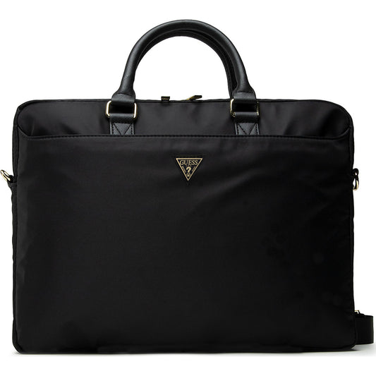 Τσάντα Guess Triangle Logo για Laptop 16 ιντσών, Μαύρη