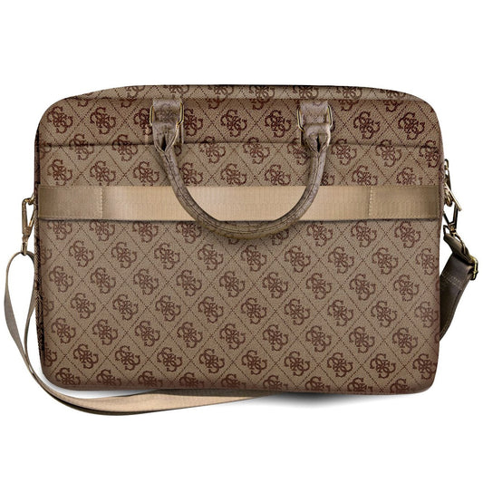 Τσάντα Guess 4G Metal Logo για Laptop 15inch - 16inch, Καφέ