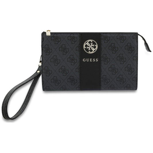 Θήκη γενικής χρήσης για κινητό, Guess, 4G Round Classic Logo Stripe, Μαύρη