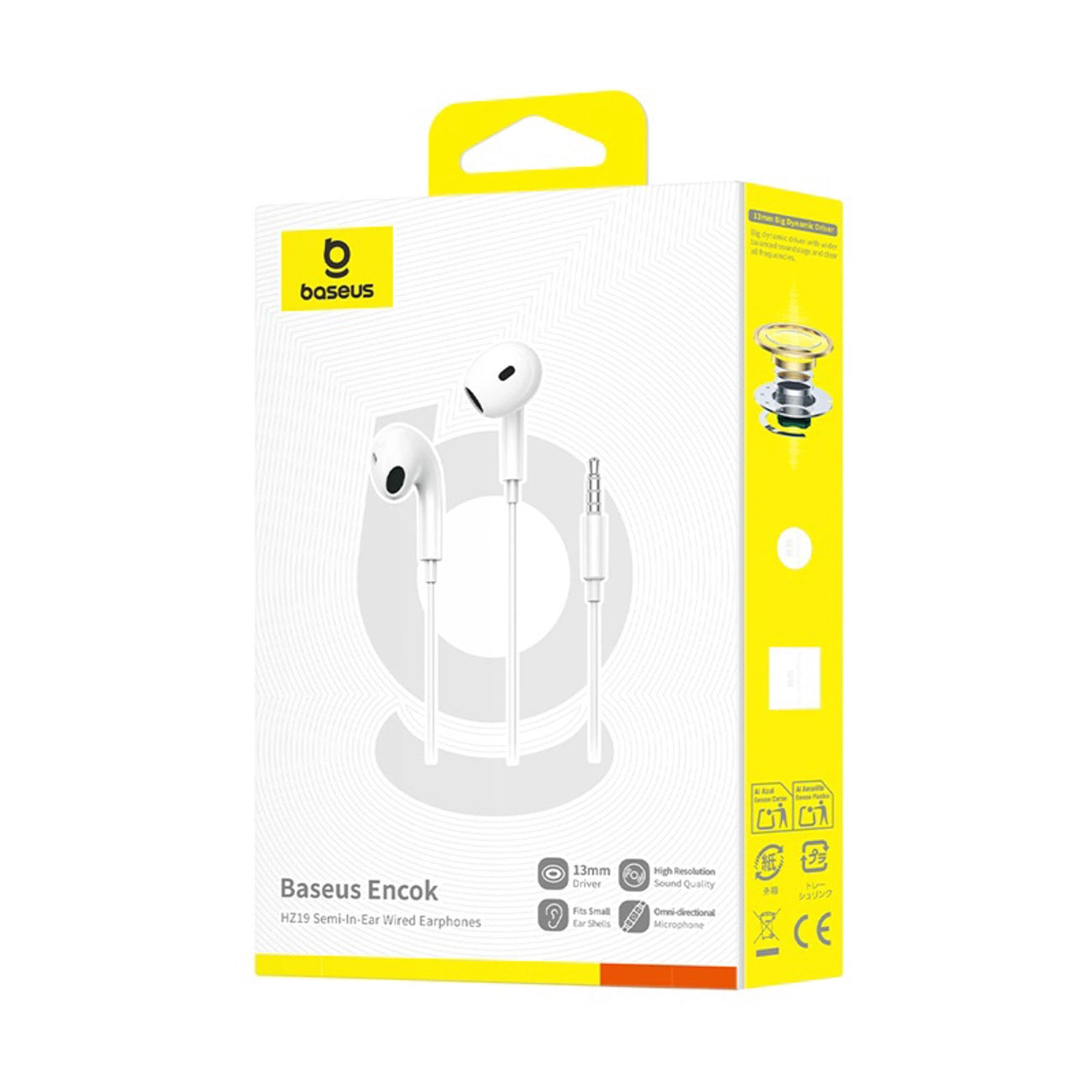 Handsfree 3.5mm Baseus Encok HZ19, White A00182301213-00